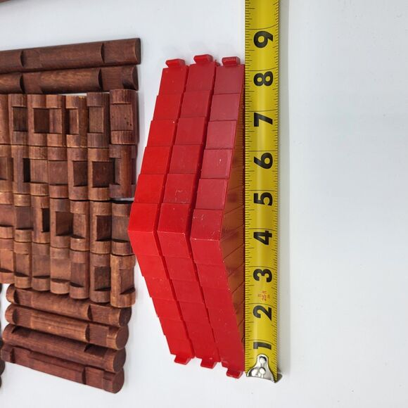Lot of Vintage Lincoln Logs Parts Replacement Log Pieces Roof Trusses - Picture 11 of 15